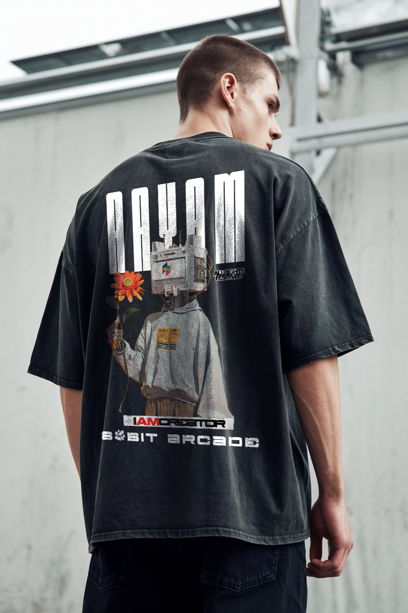 Black Acid Wash Front